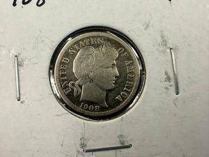 1908O Barber Dime VG-F