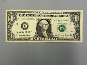 1995 E5 Star $1 Note