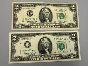 2 1976A $2 Notes K11 & D4