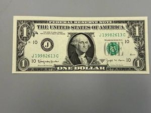 1963B Unc Barr $1 Note J10