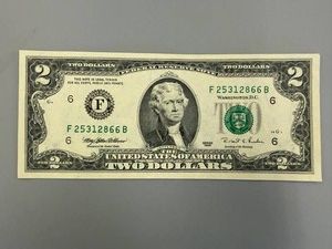 1995B F6 $2 Note