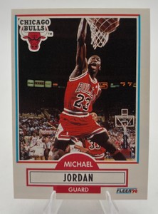 1990-91 Fleer Basketball Michael Jordan #26 Chicago Bulls