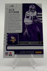 2020 Panini Absolute Justin Jefferson Rookie Card #168