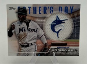 2023 Topps Series 2 Jazz Chisholm Jr. Fathers Day Commemorative Team Patches (#FD-JC)