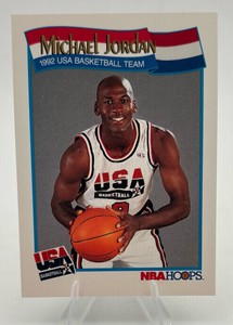 1991-92 NBA Hoops Michael Jordan Team USA #579 Basketball Card