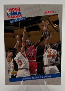 1993-94 Upper Deck Michael Jordan NBA Playofffs Highlights #193 Basketball Card