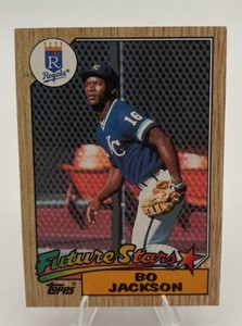 1987 Topps Baseball Bo Jackson Future Stars Rookie Card #170