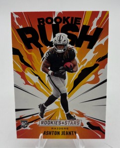 2025 Panini Rookie Rush Rookies and Stars Ashton Jeanty #1 Las Vegas Raiders