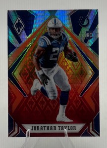 2020 Panini Phoenix Jonathon Taylor Fire Burst Rookie Card #118 Indianapolis Colts