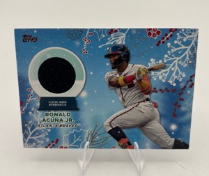 2019 Topps Baseball Holiday Ronald Acuna Jr. Relic Card (#RC-RAJ)