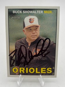 2016 Topps Heritage Buck Showalter #262 Autographed Card