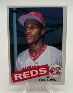 1985 Topps Baseball Eric Davis Rookie Card #627 Cincinnati Reds