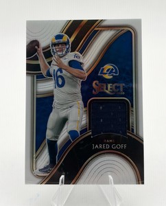 2020 Panini Select Jared Goff Player Worn Patch #SS-JGO Numbered 4275
