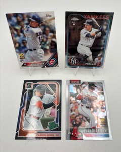 MLB Baseball Rookie Card Lot - Kyle Schwarber  Austin Wells  Carson Benge  Roman Anthony