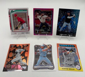 MLB Baseball Rookie Card Lot - Jac Caglianone  Brady House  Jonathan Ornelas  Spencer Jones  Austin Wells  Carlos Vargas