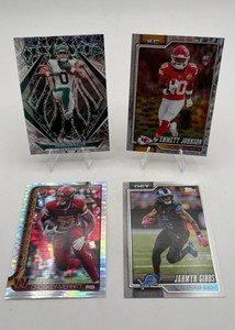 NFL Football RB Card Lot - Gibbs  Braelon Allen RC  Emmett Johnson RC  Croskey-Merritt RC