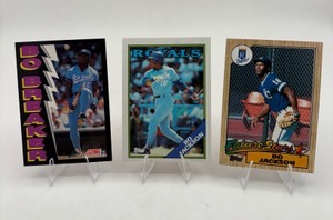 Bo Jackson Baseball Card Lot - 1987 Bo Jackson Future Stars RC  1991 Score Bo Breaker #773  1988 Topps #750