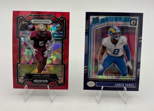 Two NFL Football Jared Verse Rookie Cards