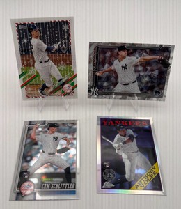 MLB Baseball Yankees Card Lot - 2021 Holiday #HW99 Aaron Judge  Gerrit Cole  Cam Schlittler Rookie Card  Anthony Volpe Rookie Card