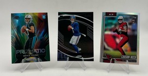 NFL Football QB Rookie Card Lot - Jaxson Dart  Carson Beck  Bryce Young