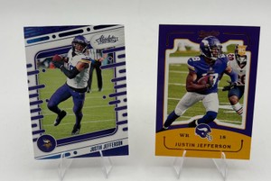 Justin Jefferson Football Card Lot including 2020 Panini Classics Rookie Card