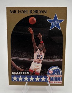 1990-91 NBA Hoops Michael Jordan All-Star #5 Chicago Bulls