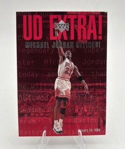 1998-99 Upper Deck UD Extra #UDX Michael Jordan Retires Basketball Card