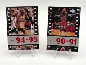 1998-99 Upper Deck Michael Jordan Living Legend 94-95 (MJ Timeframe) #70  1998-99 Upper Deck Michael Jordan Living Legend 90-91 (MJ Timeframe) #55