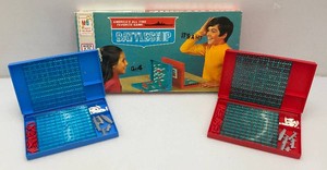 Vintage Milton Bradley BATTLE SHIP Game In Original Box (Seems Complete)