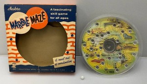 Very Old HASBRO Marble Maze In Orignal Box (Box Beat Up)