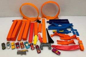 Misc. 1970s Miniature Die Cast Cars And Hotwheel Track