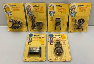 1978 Holly Hobby Old Fashion Collection  Collectible Miniatures Die-Cast Metal (New Old Stock)