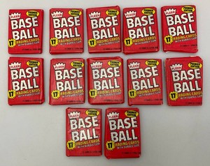1980s Baseball Trading Card Wax Packs