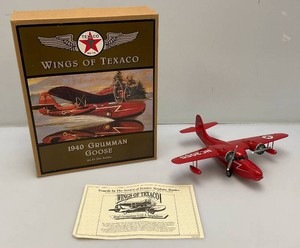 Vintage Collectible Wings Of TEXACO 1940 Gruman Goose 4th In Series Die Cast Coin Bank (New Old Stock)