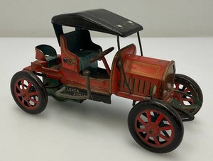 1950s Made In Japan Alps Brand Lever Action Tin Litho Car