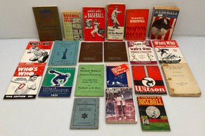 Vintage Collectible Baseball Books Including 1940s And More