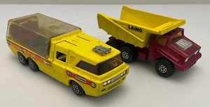 Misc. Vintage Collectible Matchbox Super Kings Die-Cast Miniature Vehicles 4 12  Lang And 6 Transporter