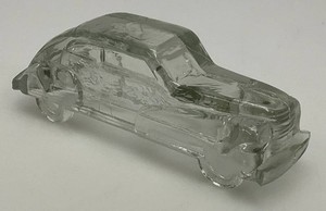 Vintage Mid Century Glass 1940s Automobile Candy Container Clear 4 12 (Hairline Crack On Windshield)