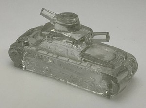 Vintage Mid Century Glass Tank Candy Container Clear 4