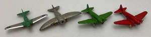 Group Of Misc. Collectible Miniature Metal Toy Airplanes (Two Missing Propeller)