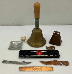 Large Brass School Bell, Copper Bell And More