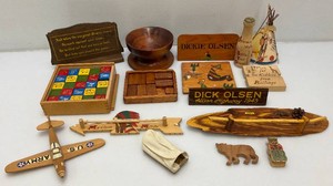Misc Vintage Wooden Toys Including Tee Pee And More