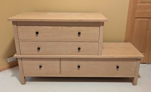Drexel Studio Contemporary Light Oak Offset Tiered Dresser