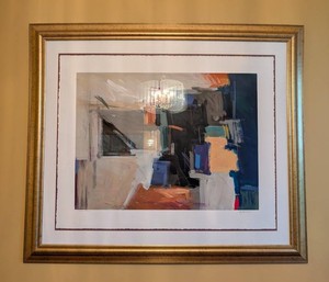 Abstract Print - Studio Wall 4 Signed Artist Framed