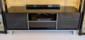 Entertainment Stand - Contemporary Black Media Console
