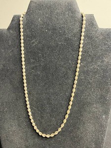 Sterling Silver Rope Chain Necklace 12.94g