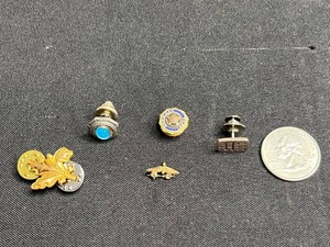 Vintage Sterling Jewelry Pin Mixed Lot - American Legion & Insignia