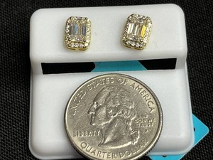 Moissanite Earrings - Sterling Silver 1.80 CTW VVS D Color - $599 retail tag