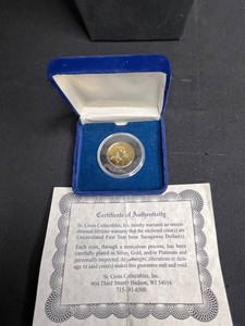 Gold Plated Sacagawea Dollar - 2000 First-Year Issue