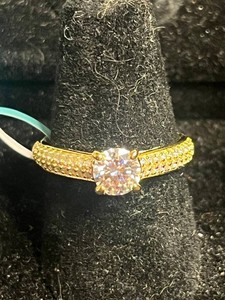 Moissanite Ring - 925 Sterling Silver 1.75 CTW - $266 retail tag SZ 7